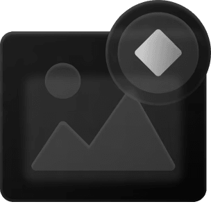 UI/UX Design picture frame and diamond graphics